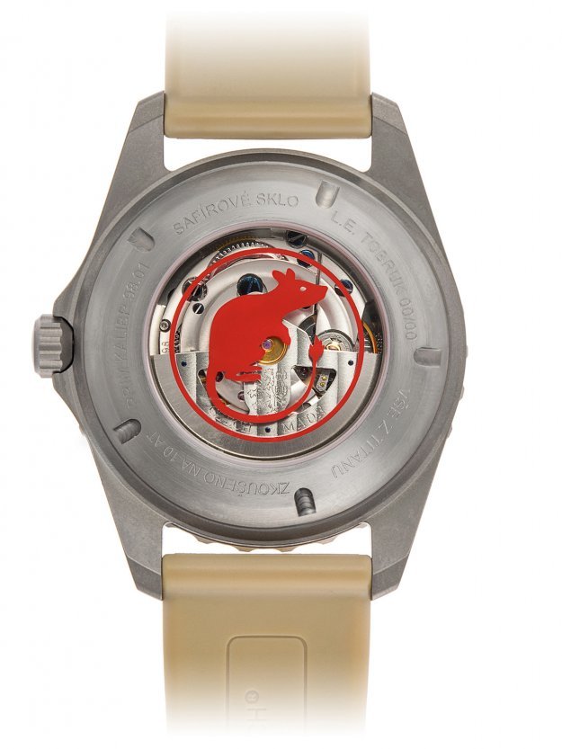 watch with transparent lid print